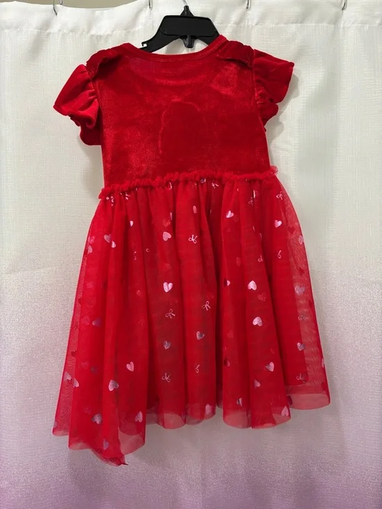 Disney Stitch Red Velvet Heart Tutu Dress - Size 3T - Picture 5 of 5
